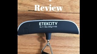 Etekcity Digital Luggage Scale How To Use It [upl. by Nasho94]