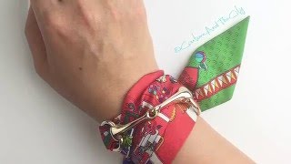 Hermes Twilly And Scarf Ring As A Bracelet [upl. by Ahsinoj]