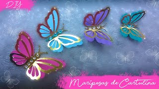 DIY Mariposas de cartulina Kath Reyes [upl. by Euqimod]