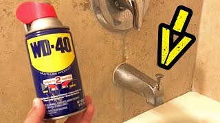 HOW to Fix a STUCK Bathtub Spout LEAKING [upl. by Rick810]