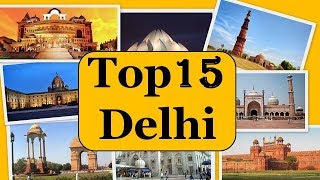 Delhi City Tour  Famous 15 Tourist Places in Delhi [upl. by Irving330]