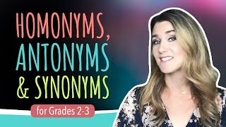 Grades 23 Homonyms Antonyms amp Synonyms [upl. by Hayman679]