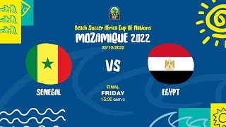 Senegal vs Egypt  BSAFCON2022 Final [upl. by Nibbs]