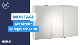 Architekt Spiegelschranks  Montage  Megabad Profi Collection [upl. by Nibla362]