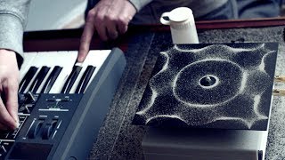 Cymatics Chladni Plate  Sound Vibration and Sand [upl. by Godfree]