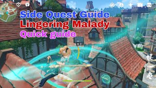 Genshin Impact Lingering Malady Guide Side Quest [upl. by Deehahs]