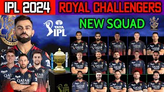 IPL 2024  Royal Challengers Bangalore Full Squad  RCB Team Final Players List 2024  RCB Team 2024 [upl. by Oloap]