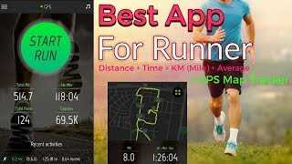 Running Distance Tracking  KM  Time  Map  GPS  BEST APP FOR RUNNERS  must use of the app [upl. by Nivlam284]