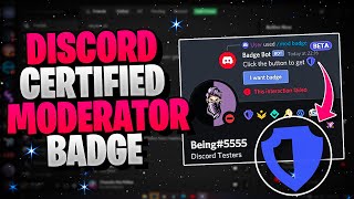 How To Get The New Discord Certified Moderator Badge 2021 [upl. by Zile]