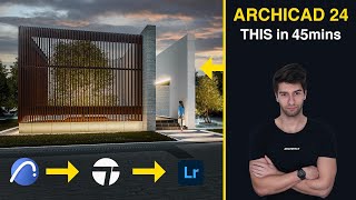 ArchiCAD 24 Design Tutorial under 45 Minutes [upl. by Amian]