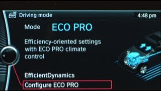 ECO PRO Mode  BMW HowTo [upl. by Nylsaj]