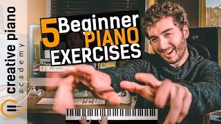 The Top 5 Piano Exercises For Beginners [upl. by Ariom]