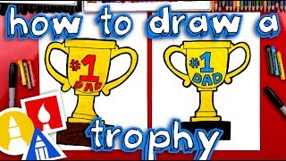 How To Draw A Trophy For Fathers Day [upl. by Ivzt814]