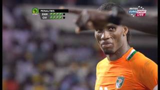 Zambia VS Ivory coast Final 2012 ALL PENALTY KICKS [upl. by Zachary411]