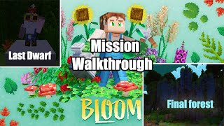 Minecraft  Bloom Full Walkthrough All items Final Forest 5 Dwarves [upl. by Publias]