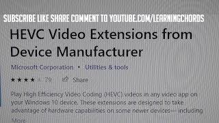 How To Download Windows 10 HEVC H265 Video Codec for FREE DETAILED [upl. by Asyen]