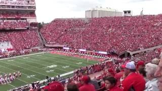 Cornhusker Marching Band pregame performance 1012016 [upl. by Leelah695]