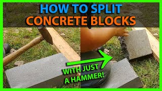 How To Split a Concrete Block In Half [upl. by Orva825]