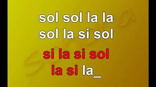 si la sol  karaoke notazionale [upl. by Rabaj]