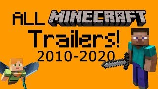 ALL OFFICIAL MINECRAFT TRAILERS 20102020 [upl. by Gurney727]