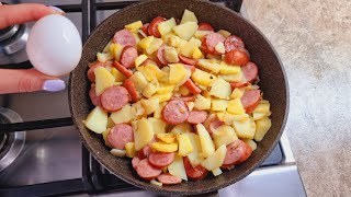 Rezept leckeres Mittagessen das ist eine Wurst und Kartoffeln die Sie so kochen müssen 402 [upl. by Ecnarual]