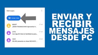 Cómo ENVIAR y RECIBIR mensajes de texto desde el PC [upl. by Salomon]