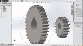 SPUR GEAR DESIGN with SOLIDWORKS TOOLBOX 2014 [upl. by Ban]