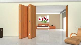 Hafele Fold 50 EFT sliding door fitting  Installation [upl. by Ailaro]