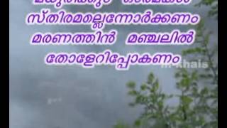 mappila song karaoke Parayathe Oru Nalil [upl. by Etsirhc367]