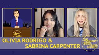 Olivia Rodrigo and Sabrina Carpenter on The Toonight Show [upl. by Lucic]