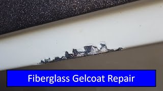 Fiberglass Gelcoat Repair So you hit something with your boat [upl. by Enert36]