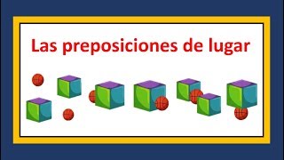 Las preposiciones de lugar en inglés  Prepositions of place [upl. by Nevar693]