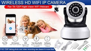 How to Setup Wireless WiFi IP Security Camera I 720p Night Vision [upl. by Asilat]