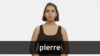 How to pronounce PIERRE in French [upl. by Anotyad237]