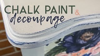 Chalk Paint and Decoupage  Dresser Makeover [upl. by Michell301]