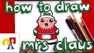 How To Draw Cartoon Mrs Claus [upl. by Jacinda]