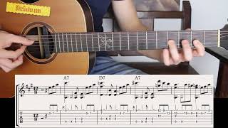 The Easiest Blues on Acoustic Guitar  Beginner Friendly [upl. by Adnoel]