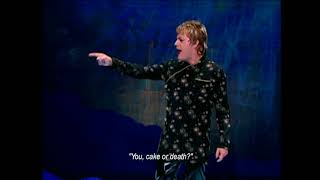 EDDIE IZZARD  DRESS TO KILL  CAKE OR DEATH [upl. by Inohtna362]