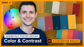 Color amp Contrast  Adobe Illustrator Tutorial for Beginners [upl. by Ipoillak]