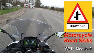 Junctions  CBT  Module 2 Test Motorcycle Road Skills [upl. by Keyek]