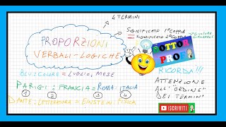 💡 10 Quiz  Test logica LE PROPORZIONI VERBALI logiche [upl. by Vincenz]