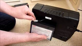 How to change an APC Backup ES700 UPS Battery [upl. by Widera]