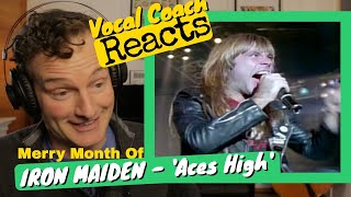 Vocal Coach REACTS  IRON MAIDEN Aces High [upl. by Georgetta]