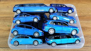 Box full of blue cars Pull Back Cars [upl. by Talia998]