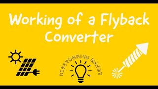 Working of a Flyback Converter [upl. by Biron]