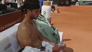 Tomas Martin Etcheverry shirtless in Lyon [upl. by Korie974]