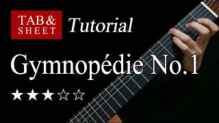 Gymnopedie No1  Guitar Lesson  TAB [upl. by Gaston]