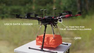 Ground Penetrating Radar GPR  drone to locate gas pipes [upl. by Eslud]