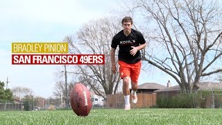 Kickoff Technique with NFL Punter Bradley Pinion [upl. by Snilloc]