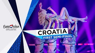 Albina  TickTock  LIVE  Croatia 🇭🇷  First SemiFinal  Eurovision 2021 [upl. by Cut]